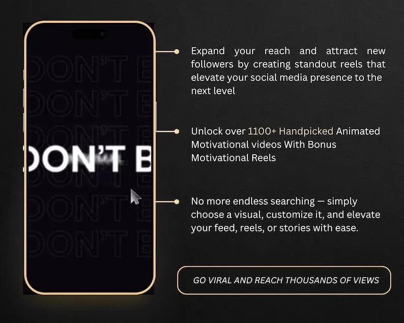 1100+ Animated Faceless Motivational Reels Bundle