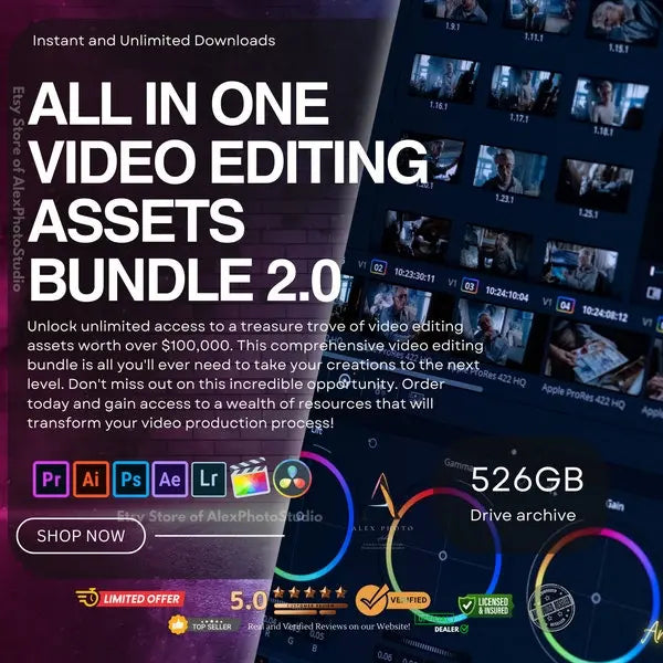 All-in-One Video Editing Bundle (Lifetime Access in 30 Secs)