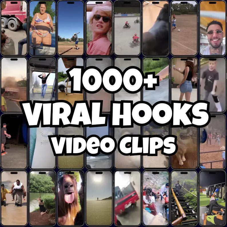 1000+ Viral Video Hooks – Instant Access + Resell Rights